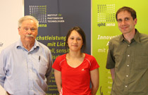 Prof. Michael Heller (links), Dipl.-Ing. Janina Wirth und Dr. Wolfgang Fritzsche