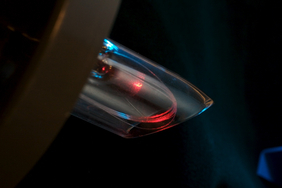 Faseroptischer Schadstoffsensor.