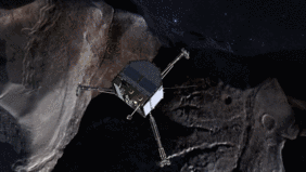 Landung Philae; Copyright: DLR