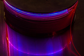 Fluoreszierende aktive Faser in einem abstimmbaren FaserlaserFoto: Leibniz-IPHT
