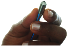 Die neue faseroptische Sonde arbeitet mit mehreren färbefreien Mikroskopiemethoden und stellt einen wichtigen Schritt hin zur endoskopischen Krebsdiagnose dar. Quelle: IPHT Jena