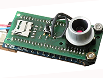 Erster IPHT-Demonstrator mit Oktokopter nach dem Prinzip des optischen Dualchips für das spektrale bildgebende System.